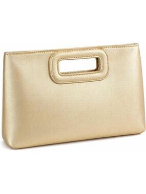 〽️ Women's Light Gold Clutch Purses Magnetic Detachable Chain Evening Handbag
